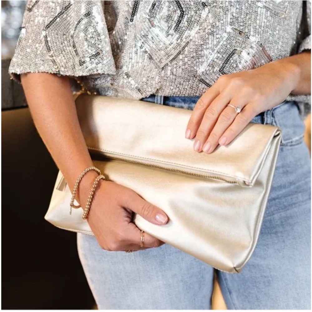 Fawn Design x Jilly Box clutch - Gold